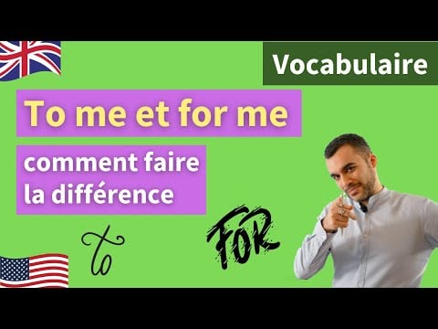 To me et for me : comment faire la différence