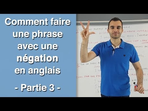 Négation en Anglais : Toutes les Règles pour Former une Phrase Négative (Partie 3/4)