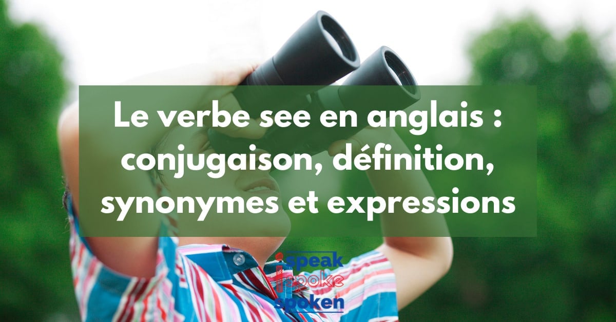 le verbe to see en anglais