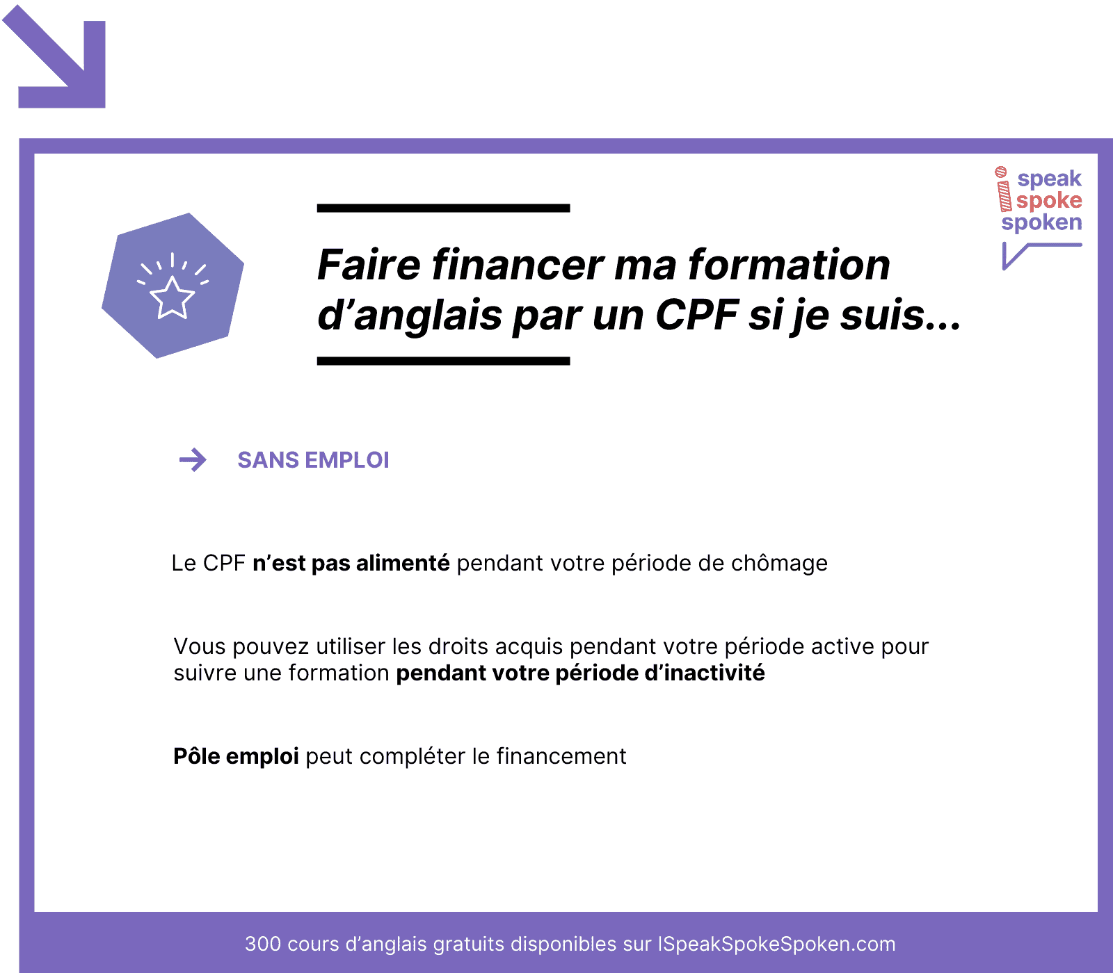 formation cpf anglais au chômage