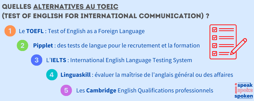 Les alternatives au Toeic