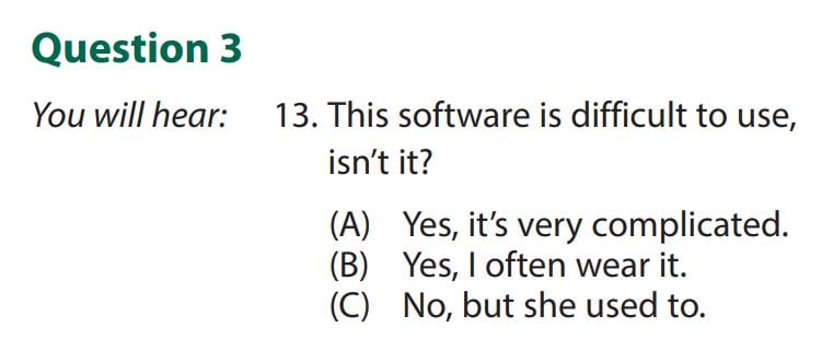 TOEIC partie 2 - Questions-réponses