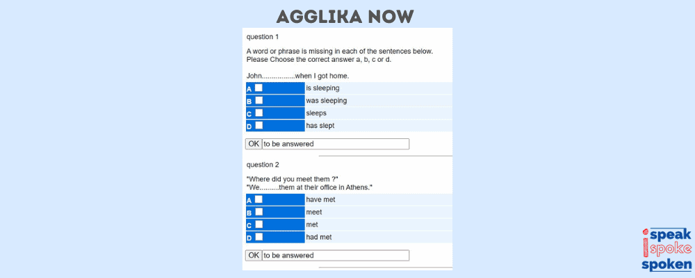 Encuentra un examen TOEIC gratuito en Agglika Now