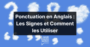 les ponctuations en anglais