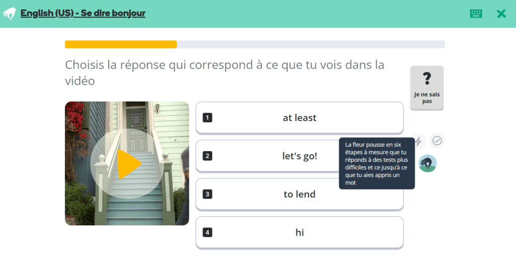 Exercice et QCM Memrise