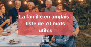 fiche de vocabulaire anglais pour la famille