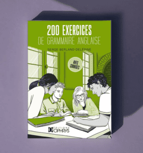 Le livre 200 exercices de grammaire anglaise des éditions Ophrys