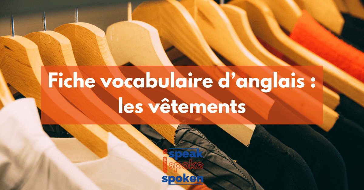 les vêtements en anglais