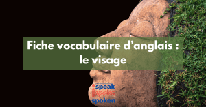 le vocabulaire du visage en anglais