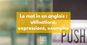 Le mot in en anglais