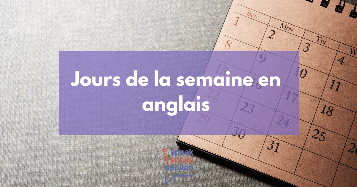 Les 7 Jours De La Semaine En Anglais Pdf Exercices Jours de la Semaine en Anglais | Fiche de Vocabulaire