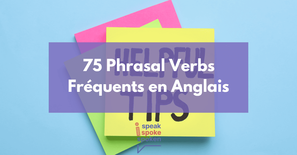 phrasal verbs en anglais