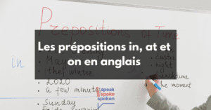 Les prépositions en anglais